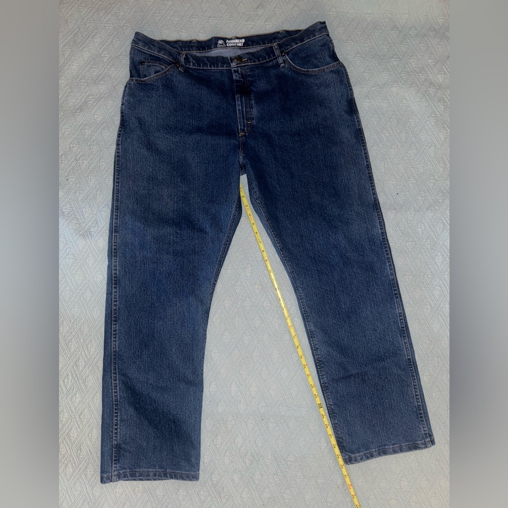 Wrangler 47 Regular Fit Advanced Comfort Men's Dark Blue Relaxed Jeans